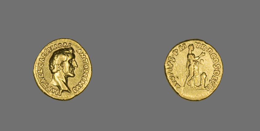 アントニヌス・ピウス帝を表したアウレウス金貨