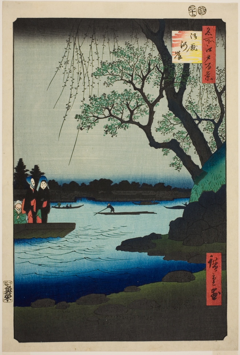 御厩河岸（名所江戸百景より）