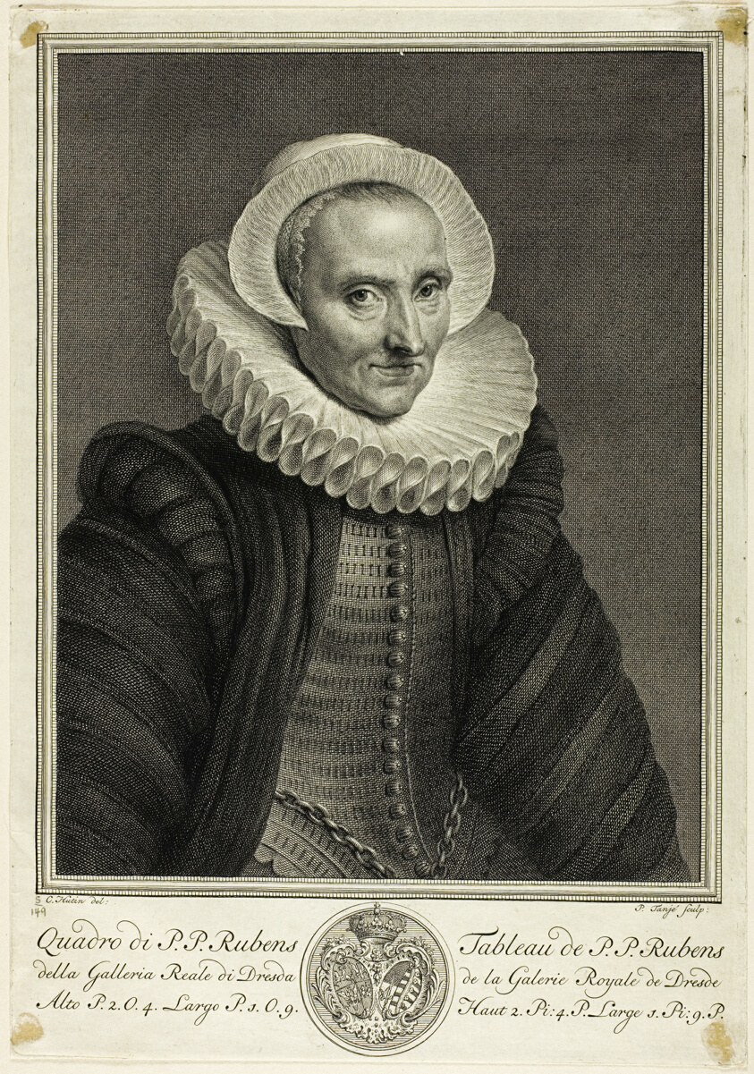 Portrait of a Sixty-year-old Woman, from Recueil d'estampes d'après les plus célèbres tableaux de la Galerie Royale de Dresde