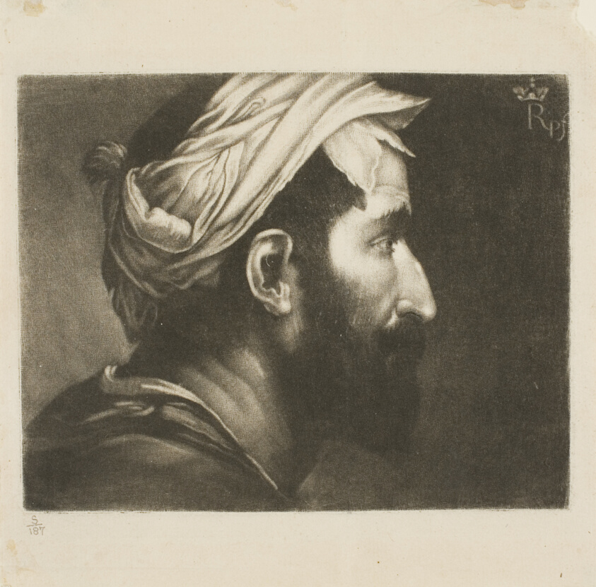 Head of Executioner, from John Evelyn's Sculptura