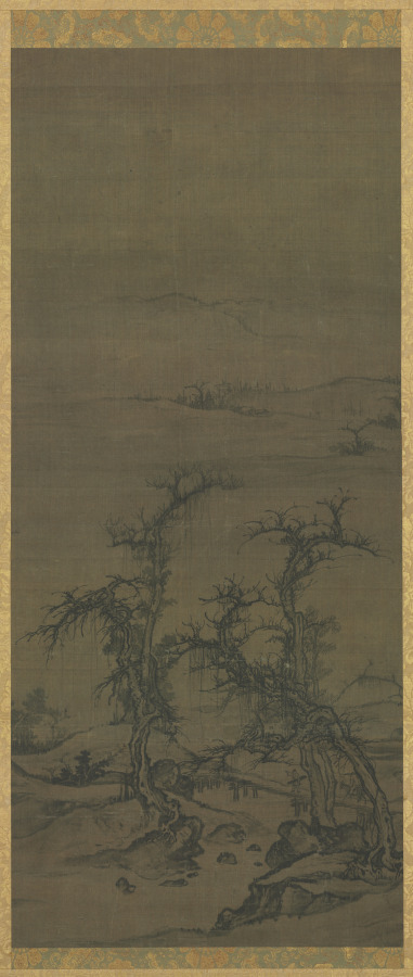 Luo Zhichuan《Carrying a Qin on a Visit》(クリーヴランド美術館蔵)