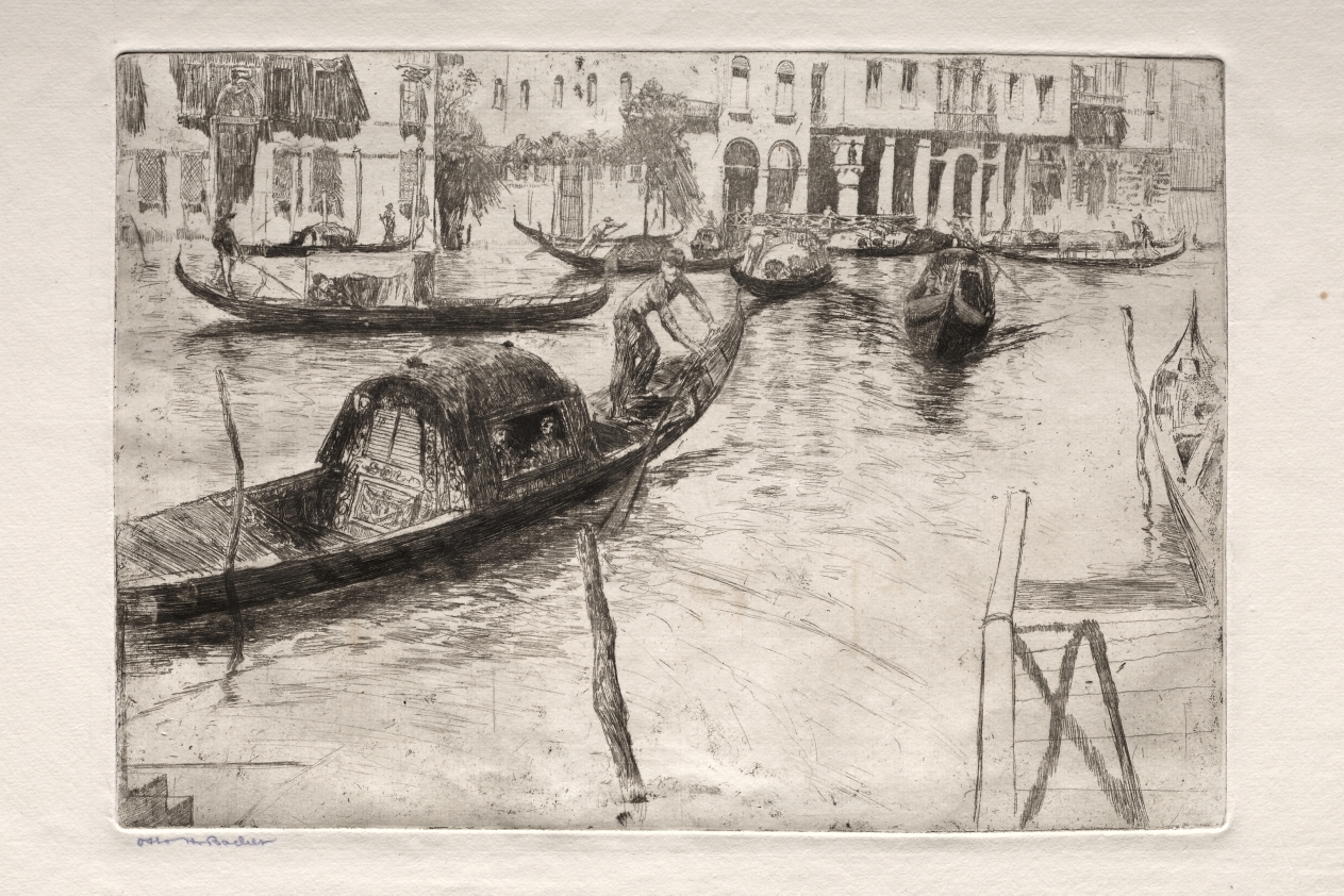 Etchings of Venice: Traghetto San Felice