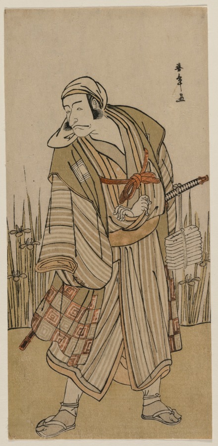 Ichikawa Danjuro V as a Traveller Beside a Clump of Iris