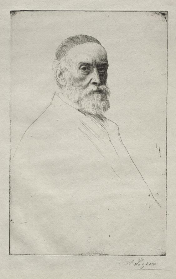 アルフォンス・ルグロ《George Frederic Watts》(クリーヴランド美術館蔵)