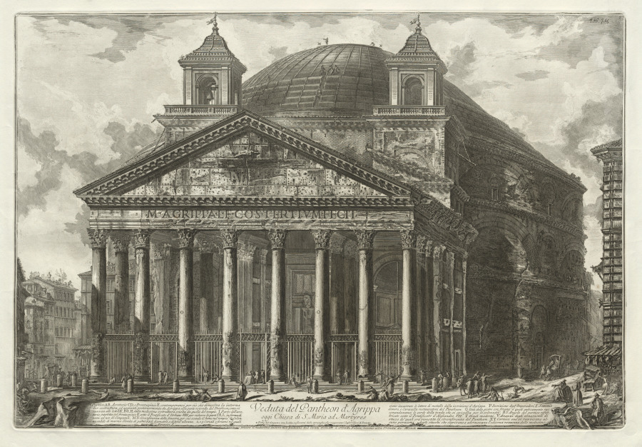 ジョヴァンニ・バッティスタ・ピラネージ《Views of Rome:  The Pantheon》（クリーヴランド美術館蔵）