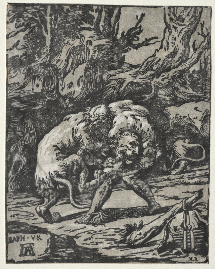 Hercules Strangling the Lion of Nimes