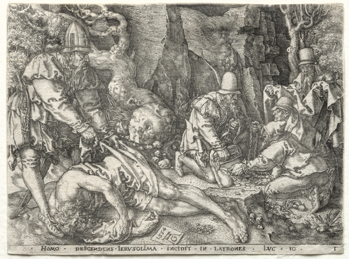 The Parable of the Good Samaritan: The Robbers Attacking the Travelers