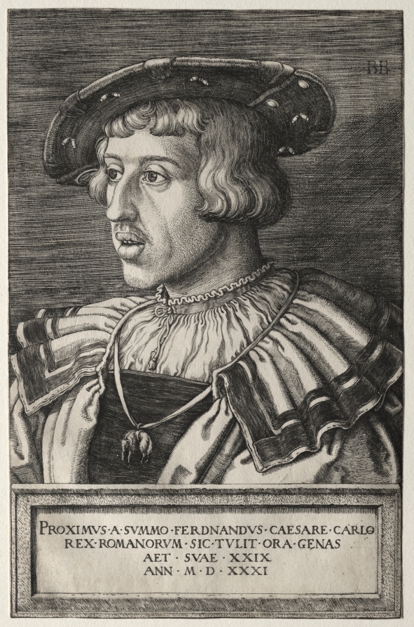 Barthel Beham《Ferdinand I》(クリーヴランド美術館蔵)