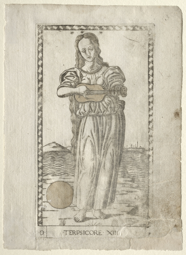 Terpsichore  (dancing and song) (from the Tarocchi series D:  Apollo and the Muses, #13)