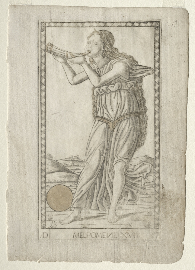Melpomene (tragedy) (from the Tarocchi series D:  Apollo and the Muses, #17)