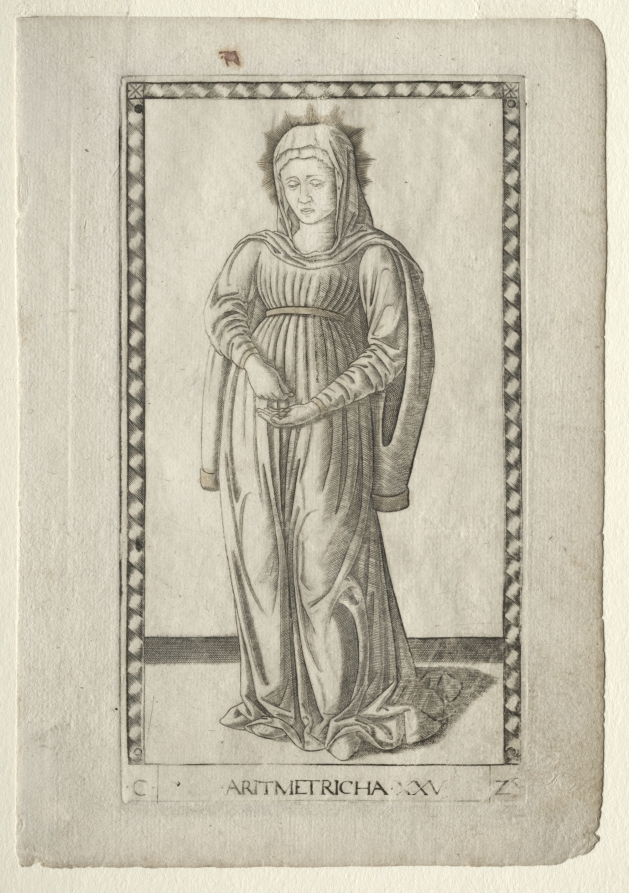 Arithmetic (from the Tarocchi, series C:  Liberal Arts, #25)