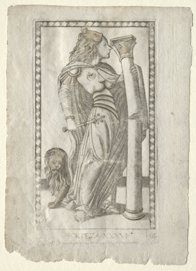 Forteza (from the Tarocchi, series B: Cosmic Principles & Virtues, #36)