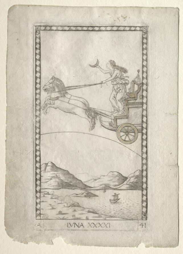 Luna (from the Tarocchi, series A:  Firmaments of the Universe, #41)