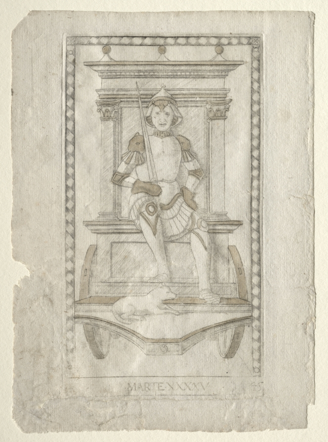 Mars (from the Tarocchi, series A:  Firmaments of the Universe, #45)