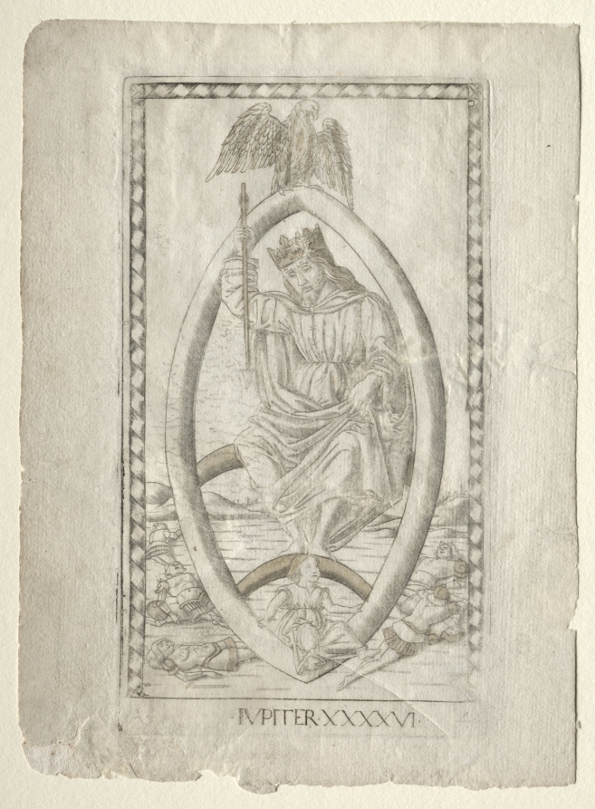 Jupiter (from the Tarocchi, series A:  Firmaments of the Universe, #46)