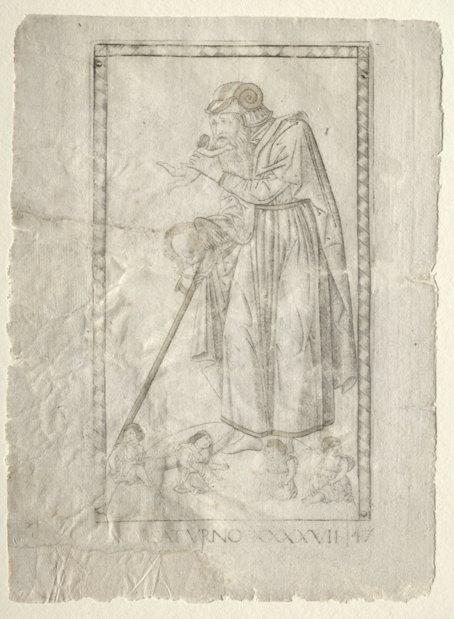 Saturn (from the Tarocchi, series A:  Firmaments of the Universe, #47)