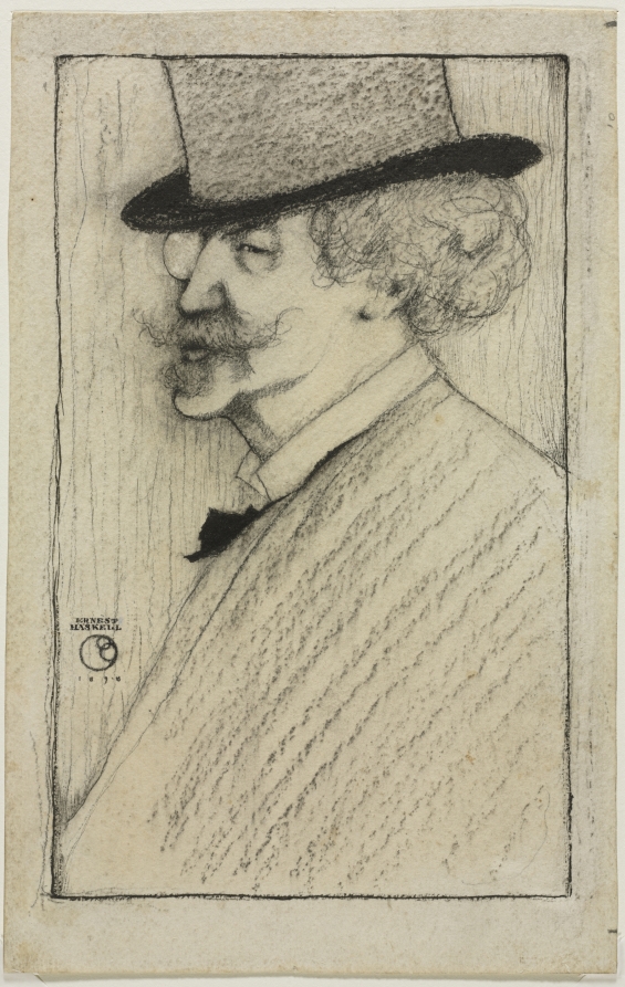 Ernest Haskell《James McNeill Whistler》（クリーヴランド美術館蔵）
