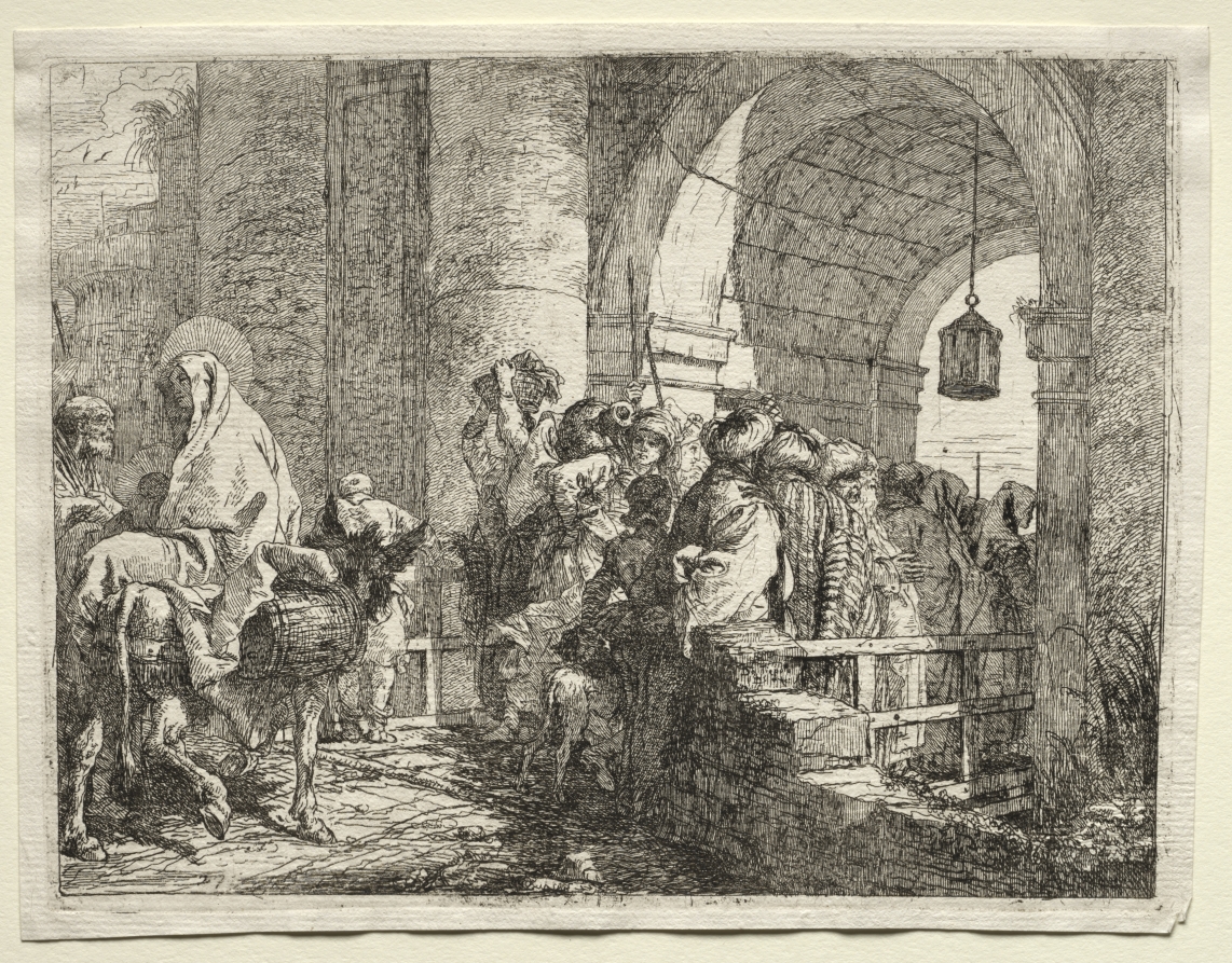Flight into Egypt: The Holy Family Passing under an Arch