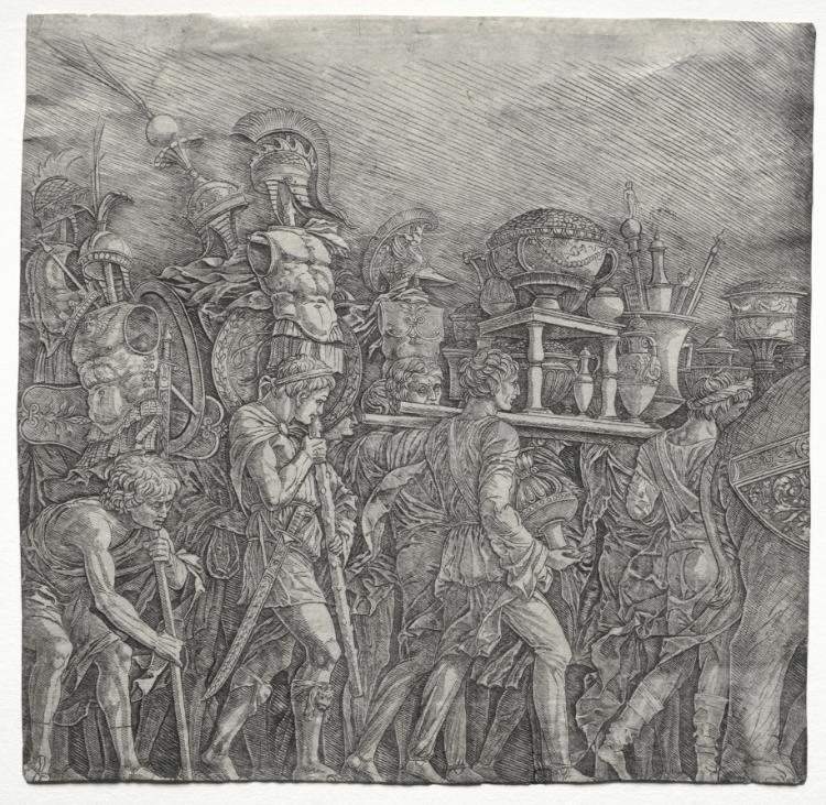 アンドレア・マンテーニャ《The Triumphs of Caesar: The Corselet Bearers》(クリーヴランド美術館蔵)