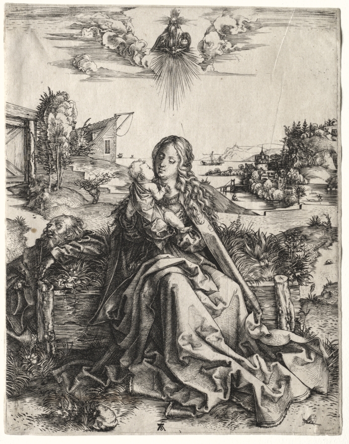 アルブレヒト・デューラー《The Holy Family with the Butterfly》（クリーヴランド美術館蔵）