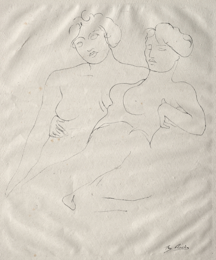 オーギュスト・ロダン《Two Figures》(クリーヴランド美術館蔵)