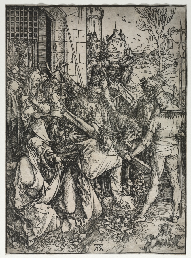 アルブレヒト・デューラー《The Great Passion: Christ Bearing the Cross》(クリーヴランド美術館蔵)