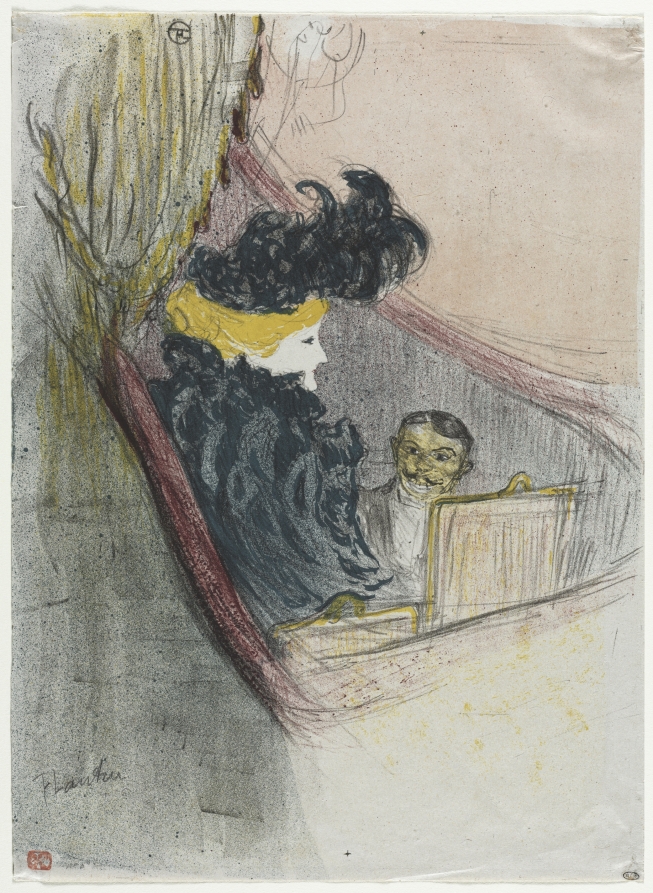 アンリ・ド・トゥールーズ=ロートレック《A Princely Idyl, Clara Ward》(クリーヴランド美術館蔵)