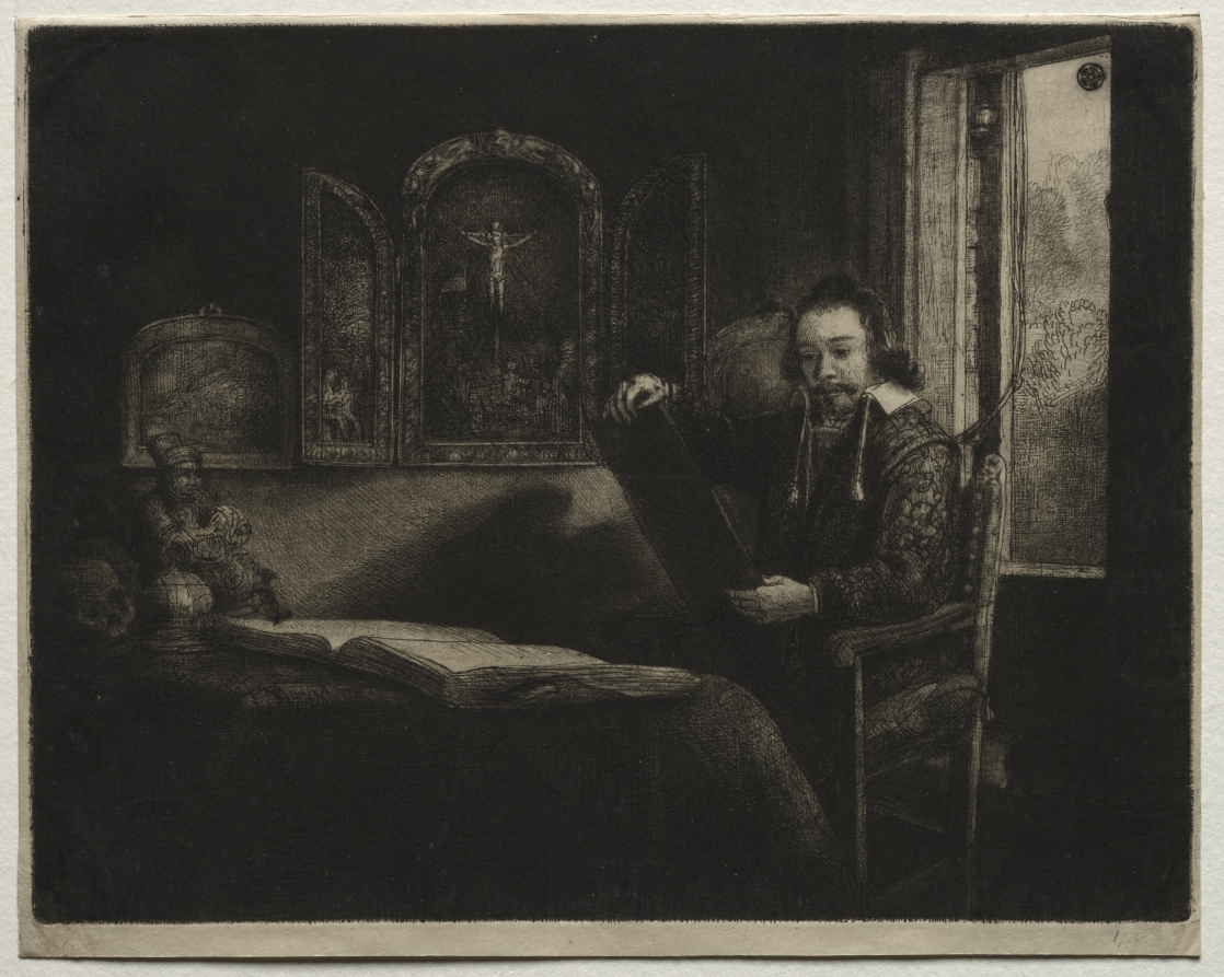 レンブラント・ファン・レイン《Abraham Francen, Apothecary》（クリーヴランド美術館蔵）