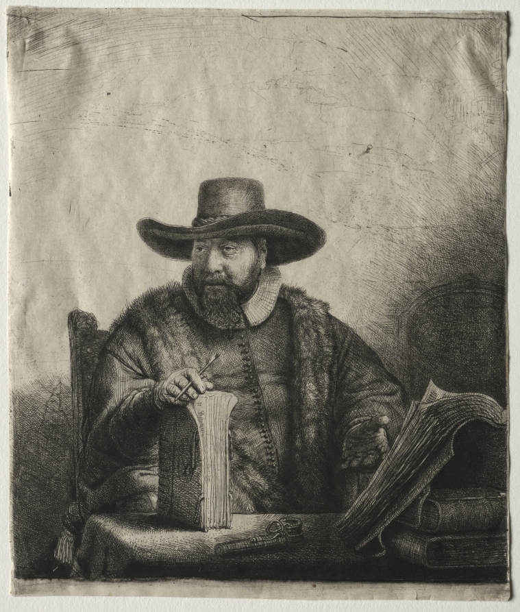 レンブラント・ファン・レイン《Cornelis Claesz Anslo, Mennonite Preacher》(クリーヴランド美術館蔵)
