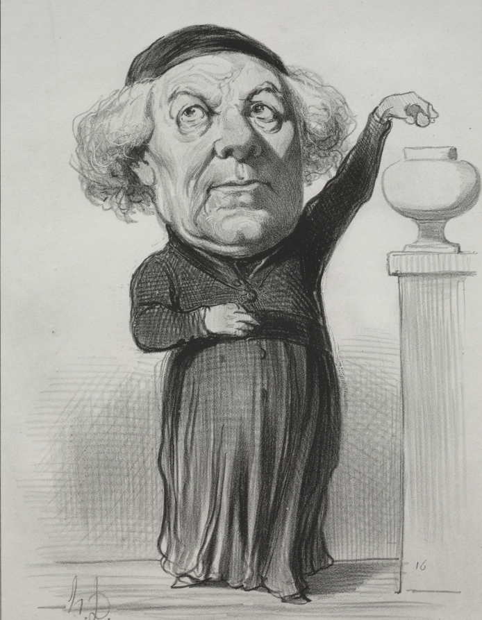 オノレ・ドーミエ《Jean Jacques Fayet, Bishop of Orléans》(クリーヴランド美術館蔵)