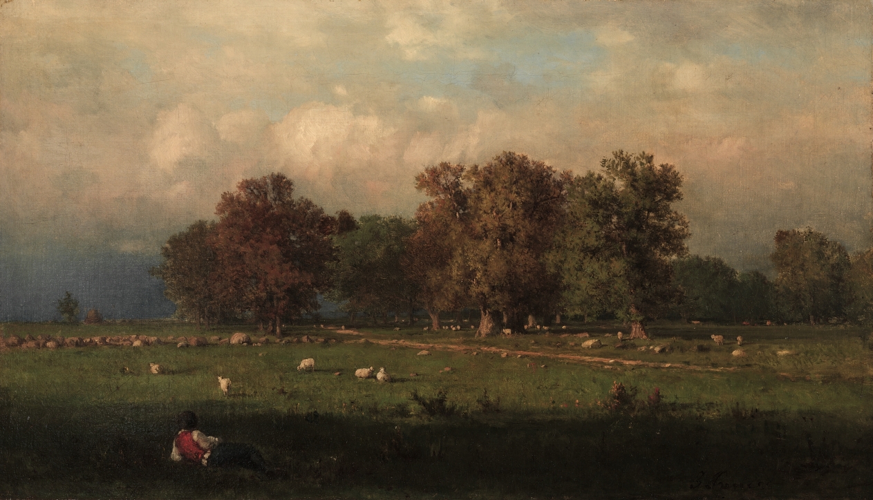 ジョージ・イネス《Durham, Connecticut》（クリーヴランド美術館蔵）