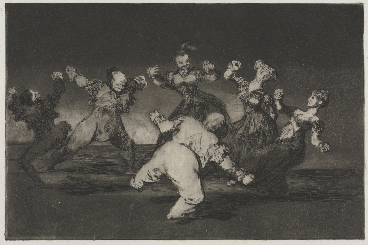 Francisco de Goya《The Proverbs: If Marion Will Dance, Then She Has to Take the Consequences》(クリーヴランド美術館蔵)