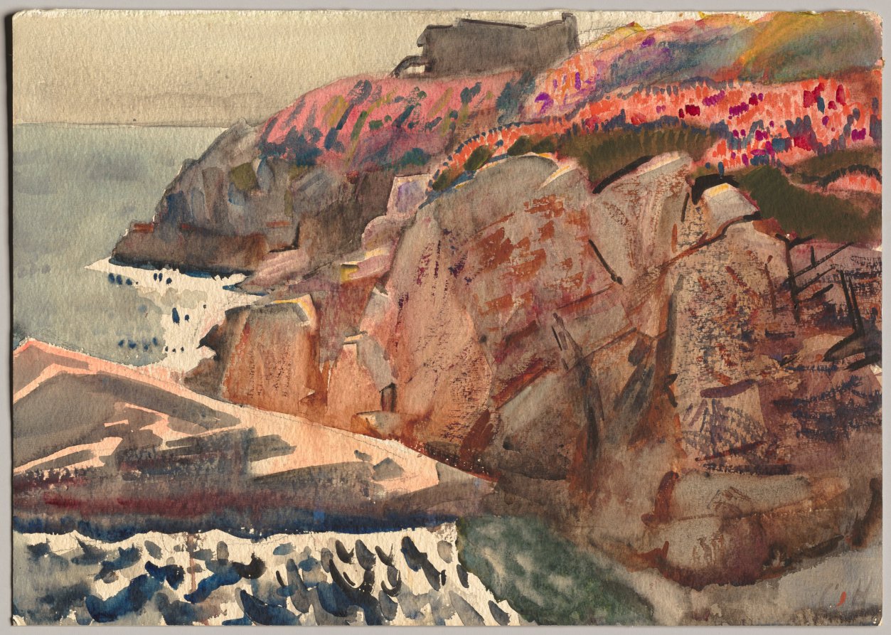 Charles Sydney Hopkinson《Cliffs, November》（クリーヴランド美術館蔵）