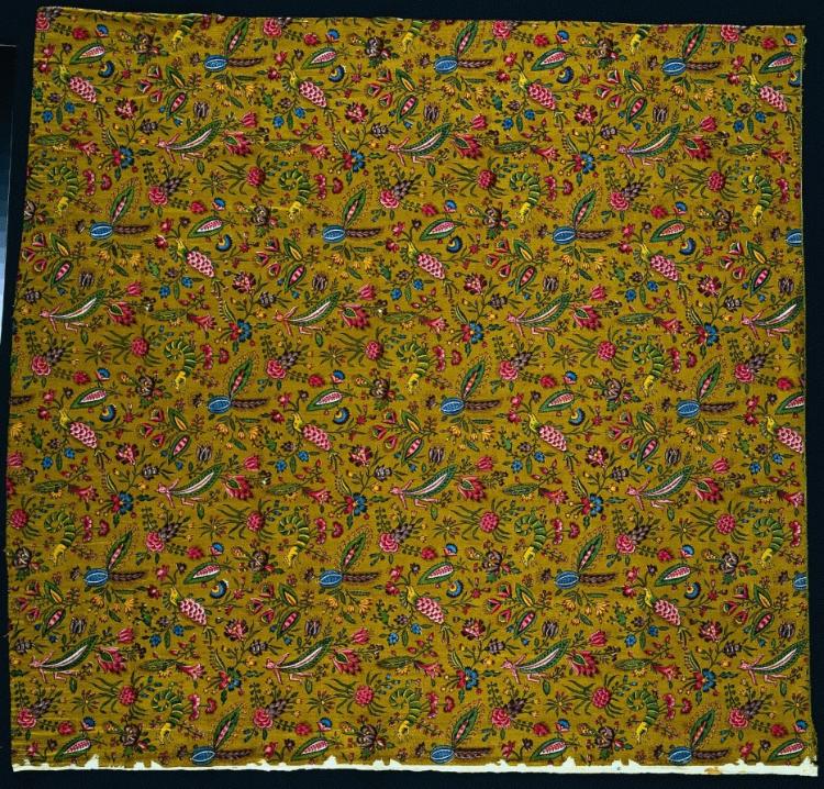 Strip of Woodblock Printed Cotton