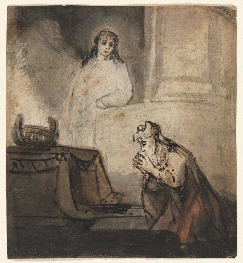 Barent Fabritius《Angel Appearing to Zacharias》(クリーヴランド美術館蔵)