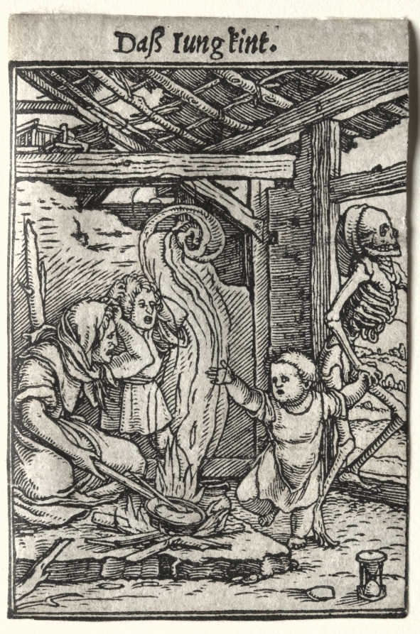 ハンス・ホルバイン(子)《Dance of Death: The Child》(クリーヴランド美術館蔵)