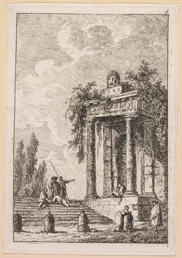 Les Soirées de Rome:  L'Escalier aux quatre bornes