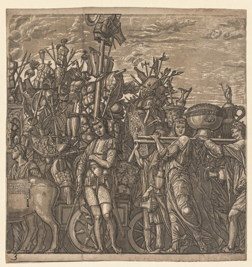 The Triumph of Julius Caesar: Soldiers Marching with Trophies of War