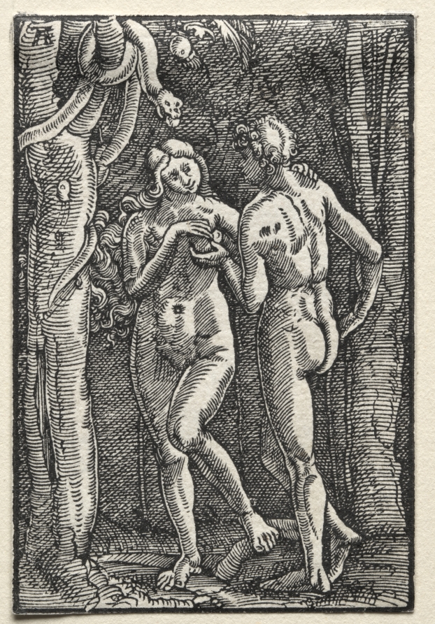 The Fall and Redemption of Man: Adam and Eve Eating the Forbidden Fruit