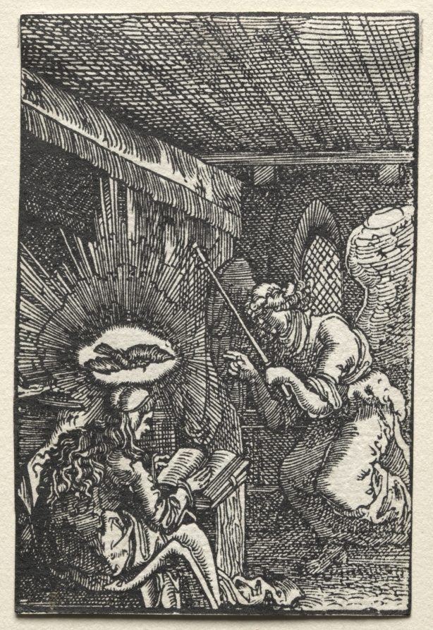 アルブレヒト・アルトドルファー《The Fall and Redemption of Man:  The Annunciation》（クリーヴランド美術館蔵）