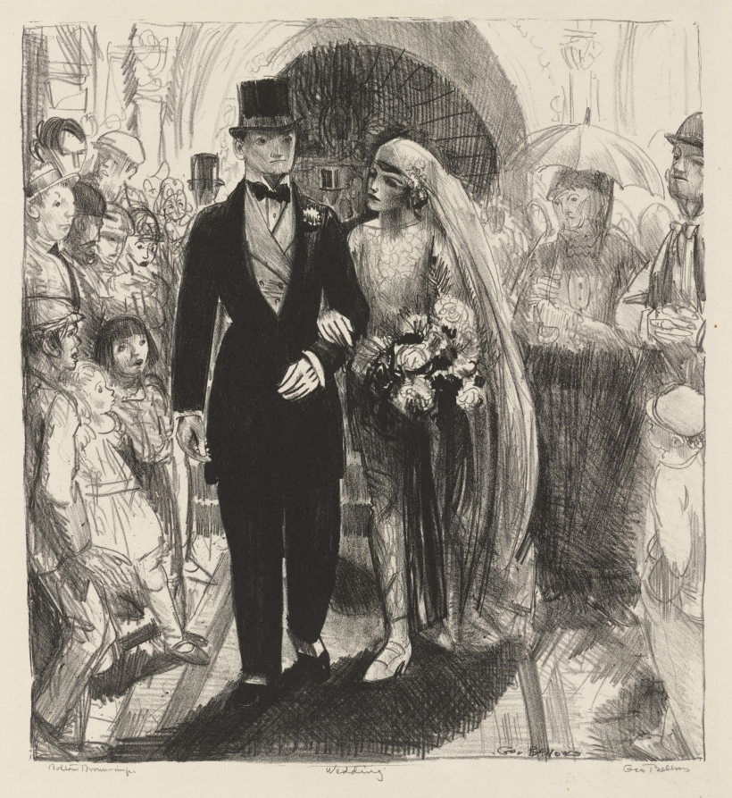ジョージ・ベローズ《Wedding》(クリーヴランド美術館蔵)