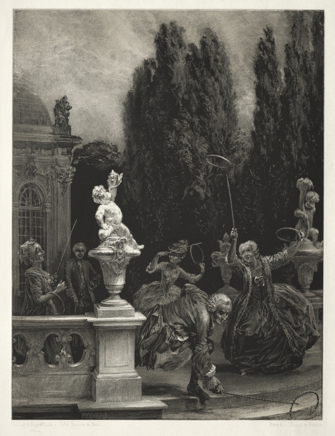 Essay on Stone with Brush and Scraper:  Playing at Hoops on the Castle Terrace