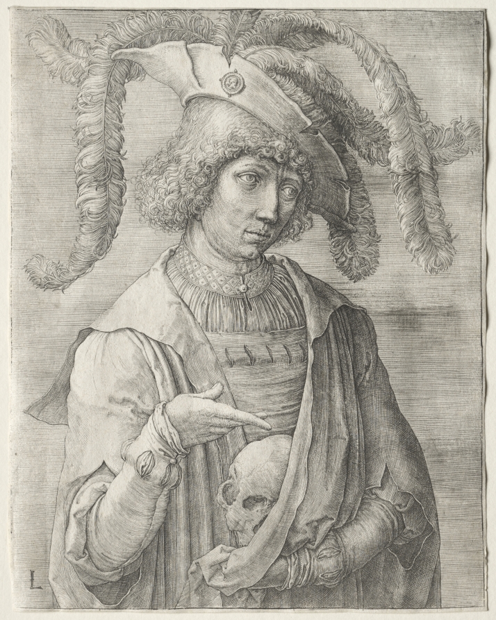 Portrait of a Young Man with a Skull