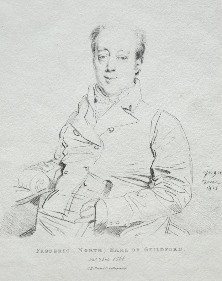 ドミニク・アングル《Frederic 5th Earl of Guilford》(クリーヴランド美術館蔵)
