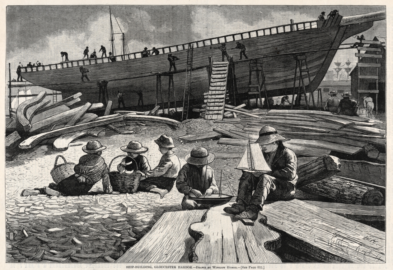 Ship-Building, Gloucester Harbor