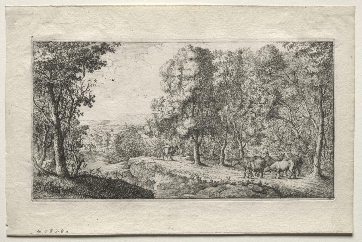 Albert Flamen《The Road at the Border of the Woods》(クリーヴランド美術館蔵)
