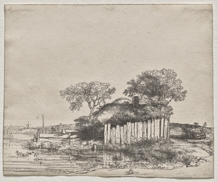Cottage with a White Paling