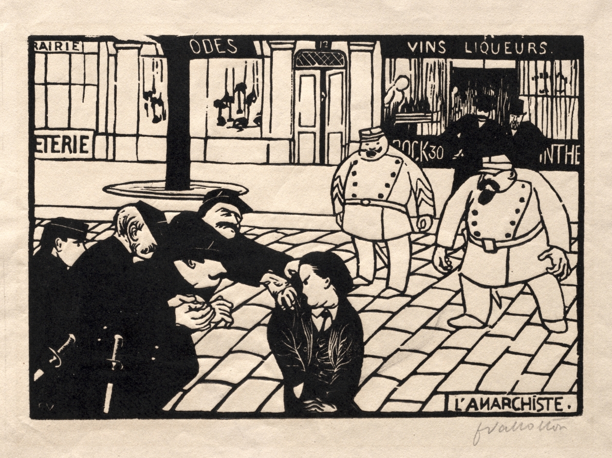 フェリックス・ヴァロットン《The Anarchist》（クリーヴランド美術館蔵）