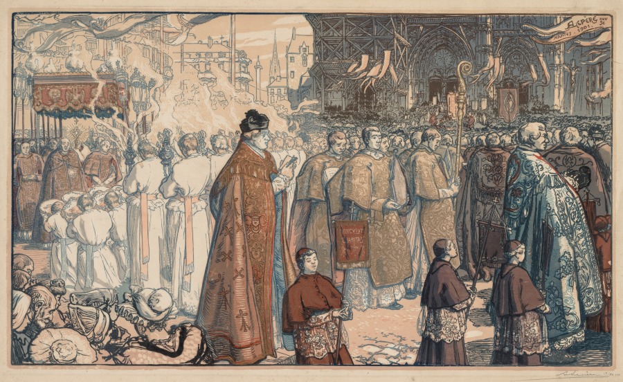 La Procession de la Fête-Dieu à Nantes