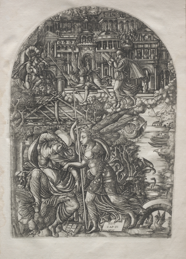ジャン・デュヴェ《The Apocalypse: The Angel Shows Saint John the New Jerusalem》（クリーヴランド美術館蔵）